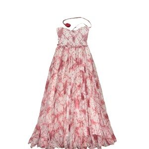 Rococo Sand Pink Tie-Dye Boho Maxi Dress – Size M